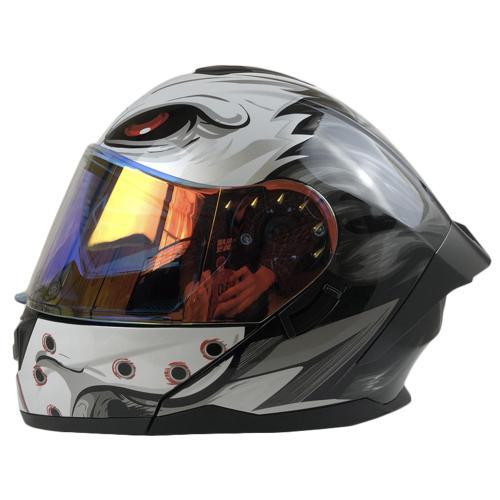 Casco Abatible R7 Alfa White Wild