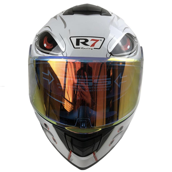 Casco Abatible R7 Alfa White Wild