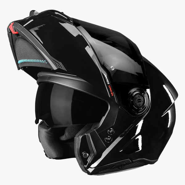 Casco Abatible Axxis A1 Lynk Negro Brillo