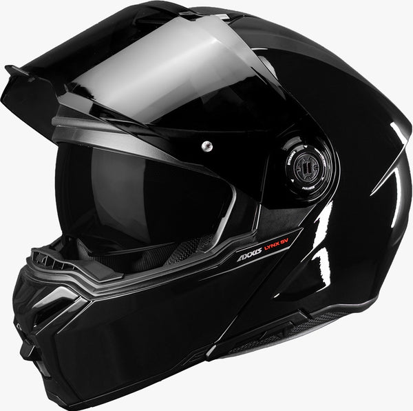 Casco Abatible Axxis A1 Lynk Negro Brillo