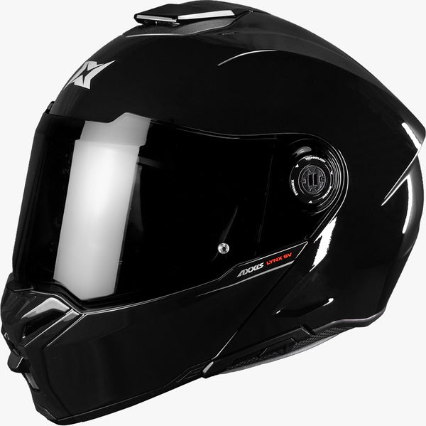 Casco Abatible Axxis A1 Lynk Negro Brillo