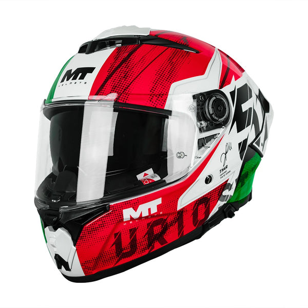 Casco Integral Mt Thunder 4 R SV Uriostegui A5 Rojo Brillo