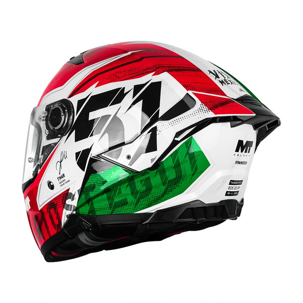Casco Integral Mt Thunder 4 R SV Uriostegui A5 Rojo Brillo