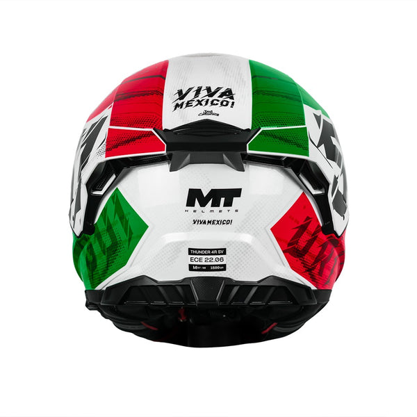 Casco Integral Mt Thunder 4 R SV Uriostegui A5 Rojo Brillo