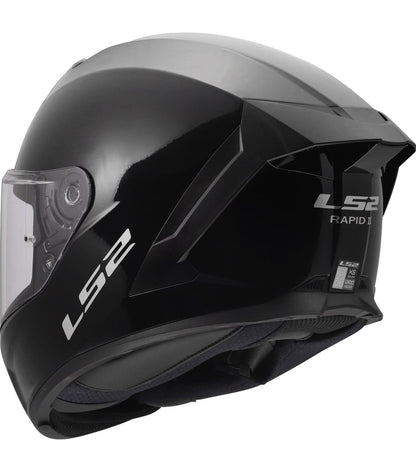 Casco Integral LS2 Rapid III Solid Negro Brillo FF820