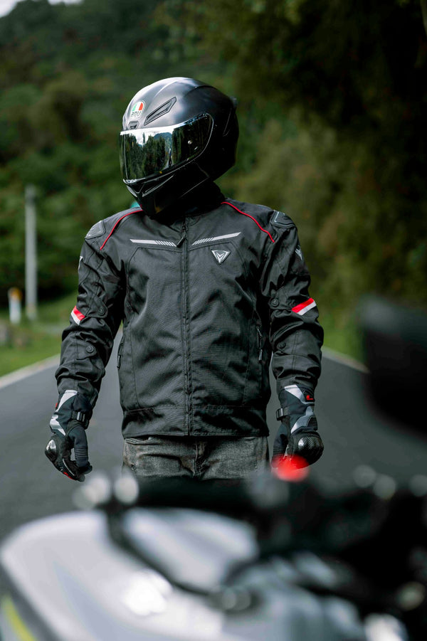 Chamarra De Moto Giacomo Racer Negro Rojo