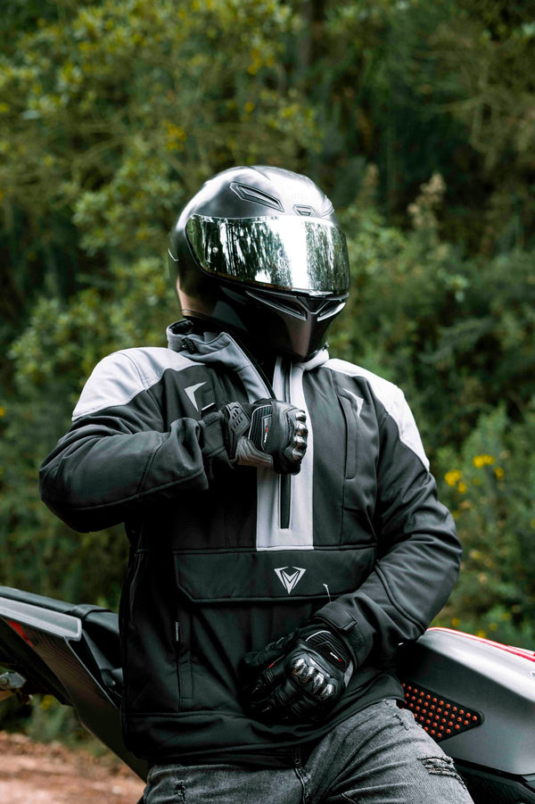Chamarra De Moto Giacomo Urban Race Negro Gris
