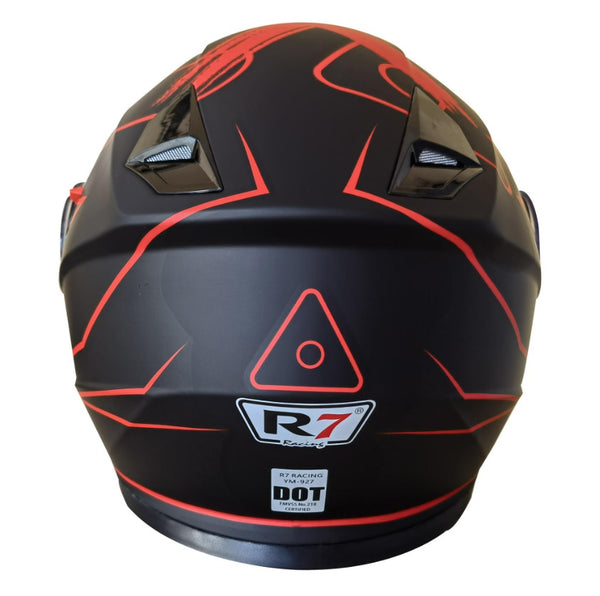 Casco Abatible R7 Expert Fasttest Negro Rojo Mate