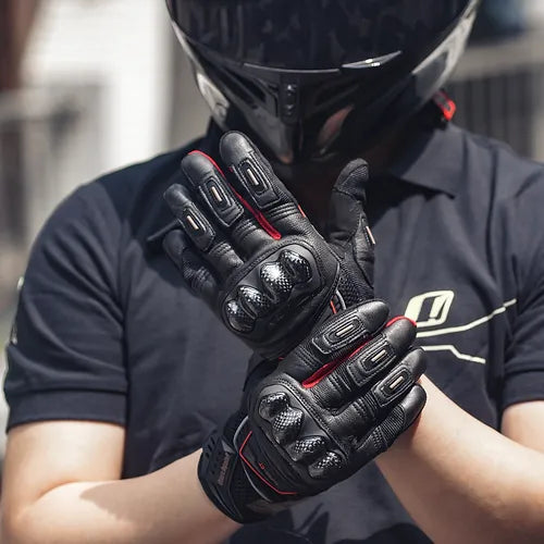 Guantes Ones Again Mg08 Negro Gris Rojo