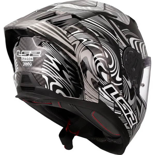 Casco Cerrado Ls2 Dragon Enthum Plata FF807