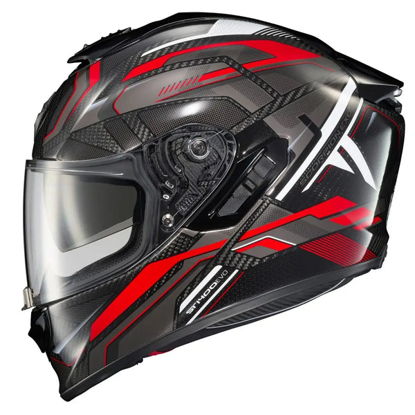 Casco Scorpion Exo-St1400 Carbon Hex Brillo