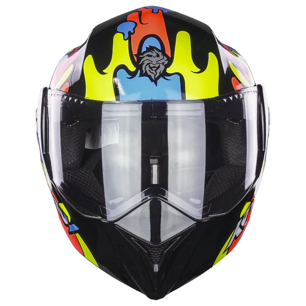 Casco Abatible Kov Kids Dream Team Azul Naranja Amarillo