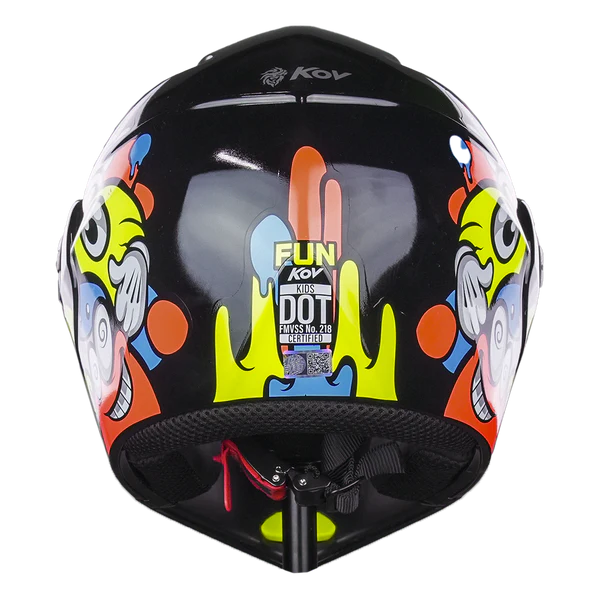 Casco Abatible Kov Kids Dream Team Azul Naranja Amarillo
