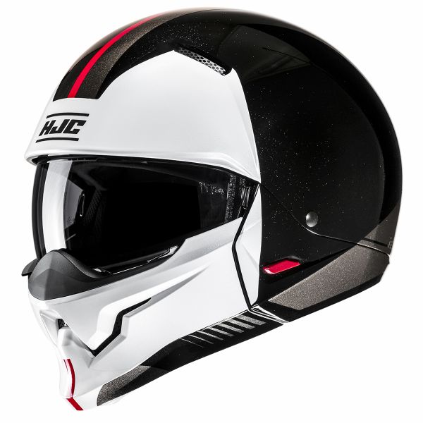 Casco Abierto Hjc I20 Vena MC1 Negro Blanco