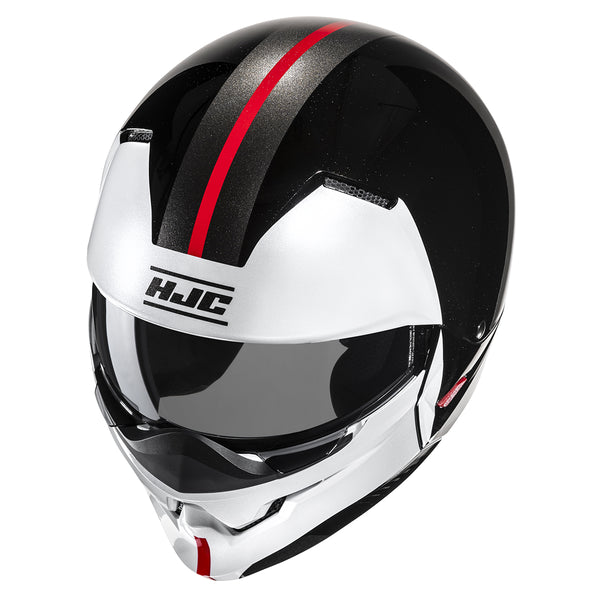 Casco Abierto Hjc I20 Vena MC1 Negro Blanco