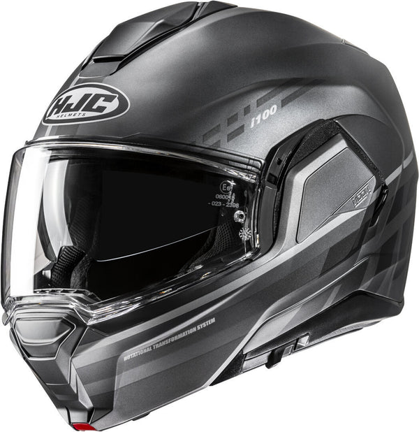 Casco Abatible Hjc I100 Sysma Gris MC5SF