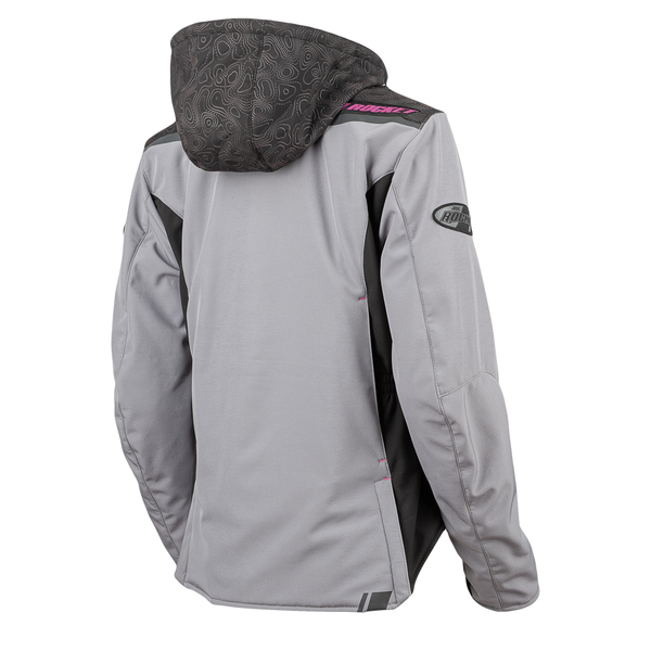 Chamarra Joe Rocket Altitude para mujer Gris Negro Rosa