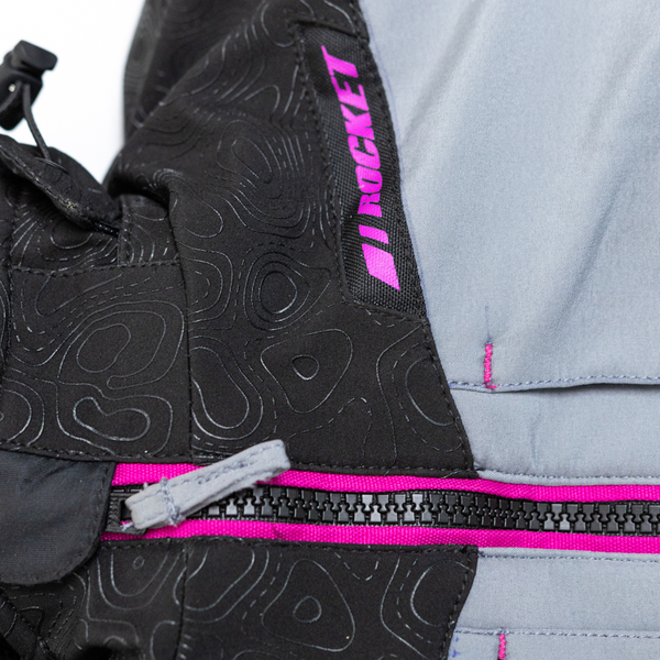 Chamarra Joe Rocket Altitude para mujer Gris Negro Rosa
