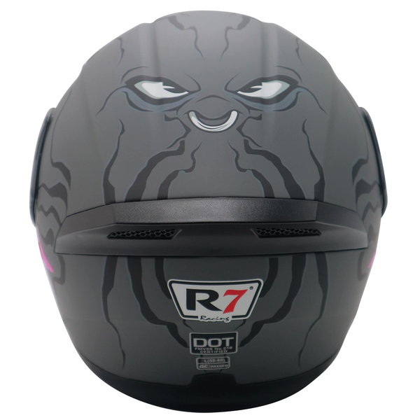 Casco Abatible R7  Unscarred Freak Smile Purpura Mate