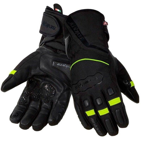 Guantes Seventy Degrees Sd-T7 Gobi Negro Amarillo