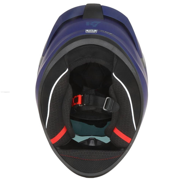 Casco Integral R7 Sentry Azul Mate