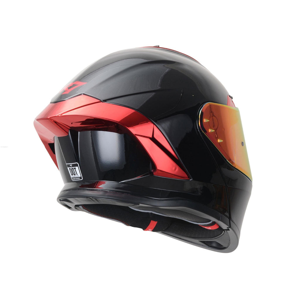 Casco Abatible R7 Nova Negro Rojo – Moto Helmets Sebastian SA de CV