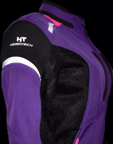 Chamarra Hebotech- Luzern Mesh Para Mujer Morada
