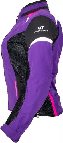 Chamarra Hebotech- Luzern Mesh Para Mujer Morada