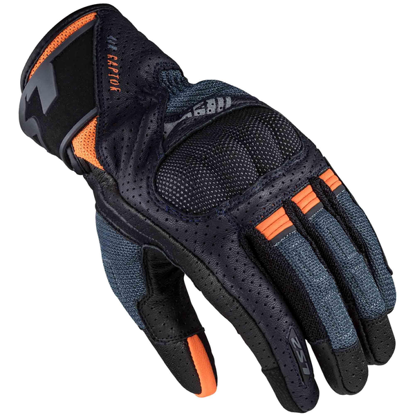 Guantes Vel Ls2 Air Raptor Azul Naranja