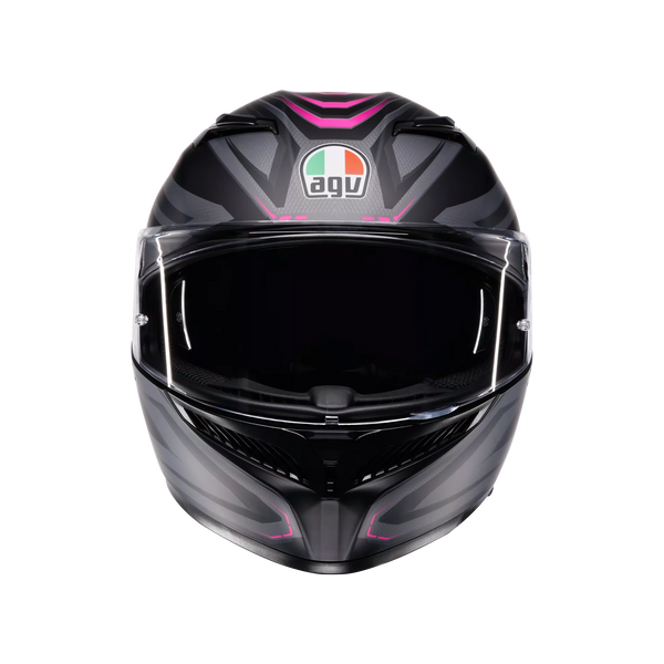 Casco Integral Agv K-3 Mpkl Negro Rosa Mate