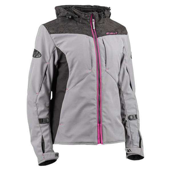 Chamarra Joe Rocket Altitude para mujer Gris Negro Rosa