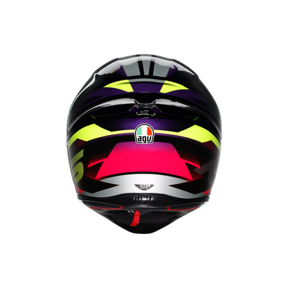 Casco Cerrado Agv K1 S E2206 Fastlap  Ngo/Purp/Ros