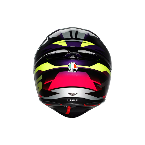 Casco Cerrado Agv K1 S E2206 Fastlap  Ngo/Purp/Ros