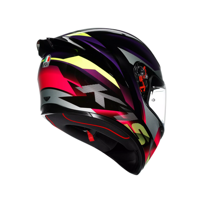 Casco Cerrado Agv K1 S E2206 Fastlap  Ngo/Purp/Ros