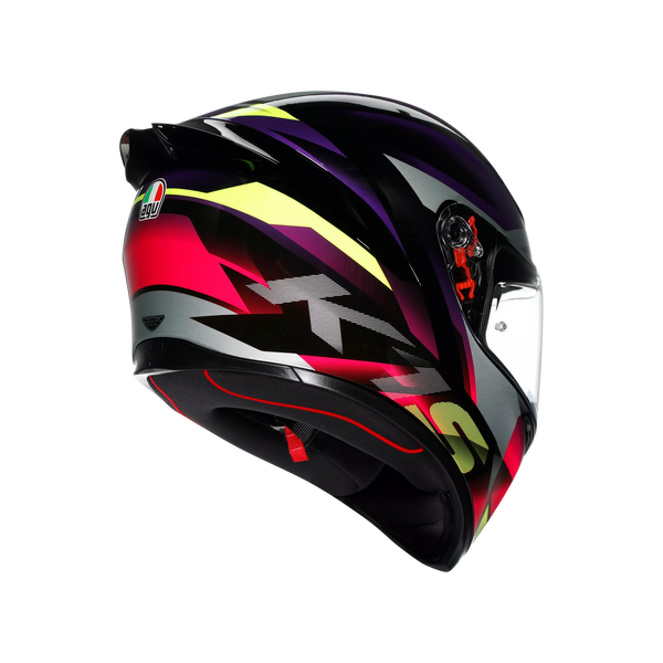 Casco Cerrado Agv K1 S E2206 Fastlap  Ngo/Purp/Ros