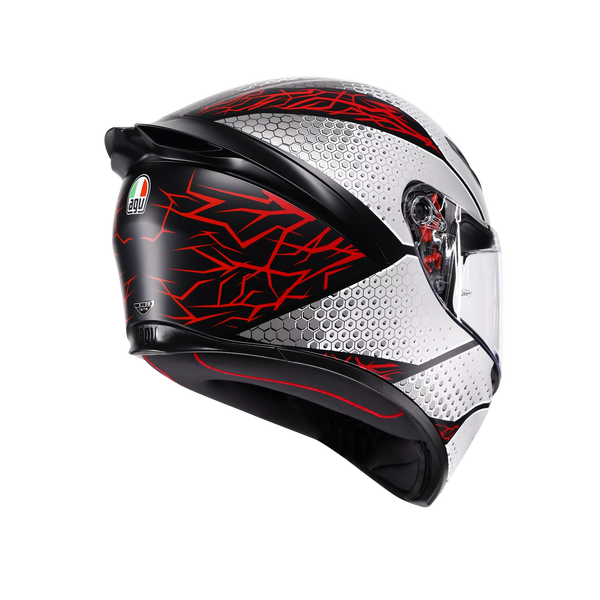 Casco Cerrado Agv K1 S E2206 Speedarmor Ngo/Grs/Roj/Mate