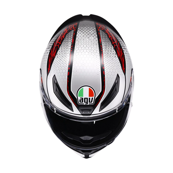 Casco Cerrado Agv K1 S E2206 Speedarmor Ngo/Grs/Roj/Mate