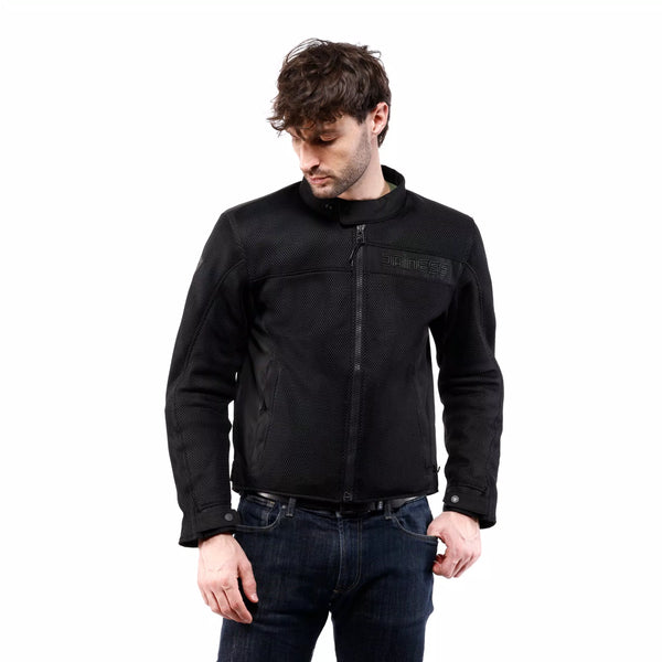 Chamarra Dainese Lisbona Air Text Negro