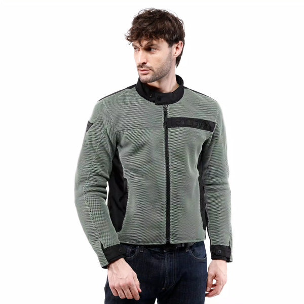 Chamarra Dainese Lisbona Air Text Negro Verde