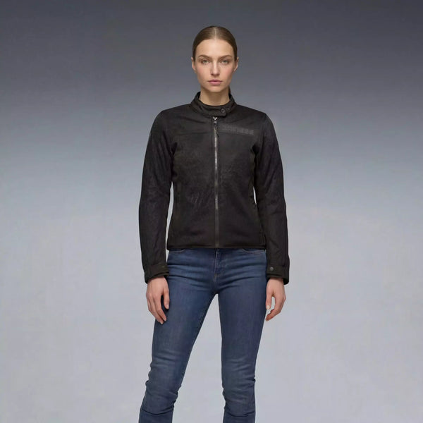 Chamarra Dainese Lisbona Air Text Negro para mujer