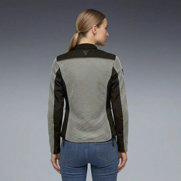 Chamarra Dainese Lisbona Air Text Verde para mujer