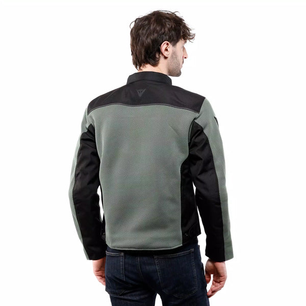 Chamarra Dainese Lisbona Air Text Negro Verde