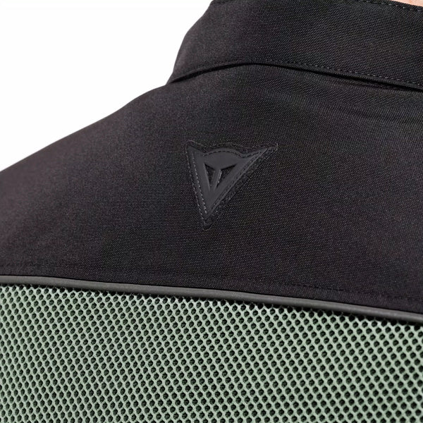 Chamarra Dainese Lisbona Air Text Negro Verde