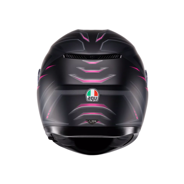 Casco Integral Agv K-3 Mpkl Negro Rosa Mate