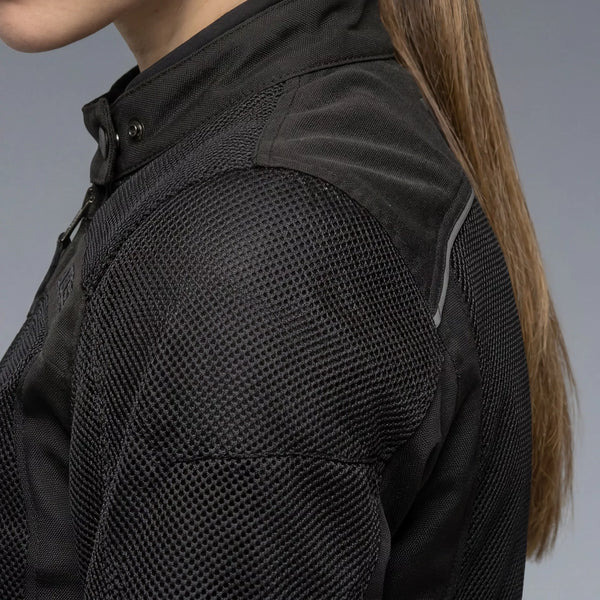 Chamarra Dainese Lisbona Air Text Negro para mujer