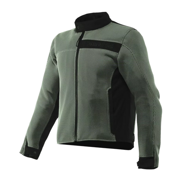 Chamarra Dainese Lisbona Air Text Negro Verde