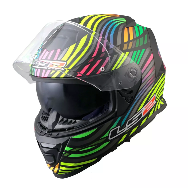 Casco Integral Ls2 Ff800 Storm Ii Power Arcoiris Mate