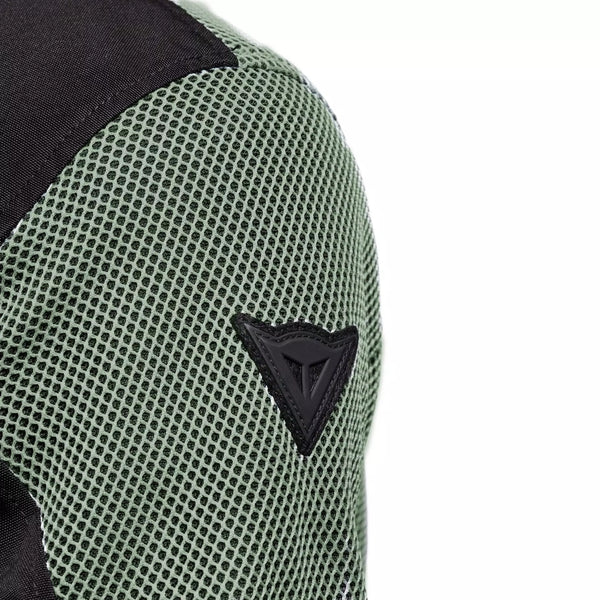 Chamarra Dainese Lisbona Air Text Negro Verde