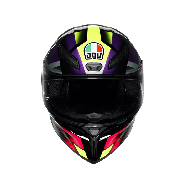 Casco Cerrado Agv K1 S E2206 Fastlap  Ngo/Purp/Ros