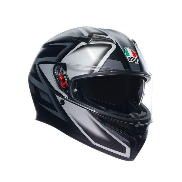 Casco Integral Agv K-3  Sv Ece2206 Compound Negro Gris